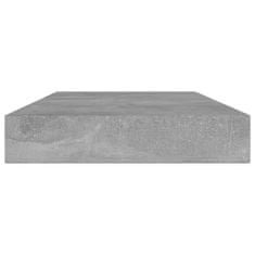 Vidaxl Dodatne police za omaro 8 kosov betonsko sive 80x10x1,5 cm