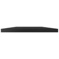 Vidaxl Dodatne police za omaro 4 kosi visok sijaj črne 40x30x1,5 cm