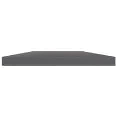 Vidaxl Dodatne police za omaro 4 kosi visok sijaj sive 60x10x1,5 cm