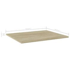 Vidaxl Dodatne police za omaro 4 kosi sonoma hrast 60x50x1,5 cm
