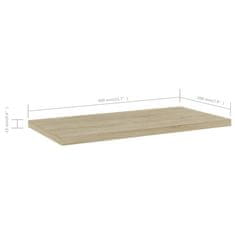 Vidaxl Dodatne police za omaro 8 kosov sonoma hrast 40x20x1,5 cm