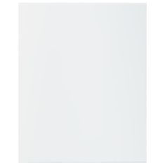 Vidaxl Dodatne police za omaro 8 kosov visok sijaj bele 40x50x1,5 cm