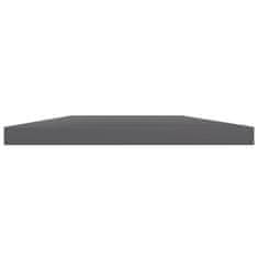 Vidaxl Dodatne police za omaro 8 kosov visok sijaj sive 60x30x1,5 cm