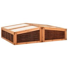 Vidaxl Rastlinjak 240x80x45 cm trdna borovina in vrba