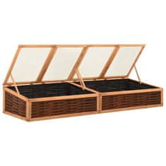 Vidaxl Rastlinjak 240x80x45 cm trdna borovina in vrba