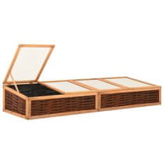 Vidaxl Rastlinjak 240x80x45 cm trdna borovina in vrba
