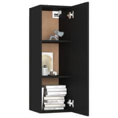 Vidaxl TV omarica črna 30,5x30x90 cm iverna plošča