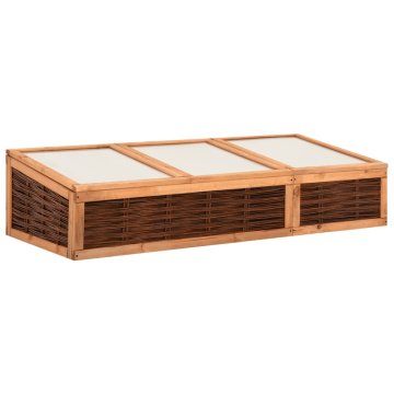 Vidaxl Rastlinjak 180x80x45 cm trdna borovina in vrba