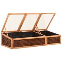 Vidaxl Rastlinjak 180x80x45 cm trdna borovina in vrba