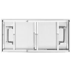 Vidaxl Zložljiva kuhinjska miza 120x60x80 cm nerjaveče jeklo