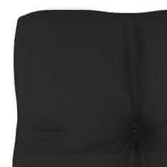 Vidaxl Blazina za kavč iz palet črna 60x40x12 cm