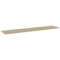 Vidaxl Dodatne police za omaro 4 kosi sonoma hrast 100x20x1,5 cm