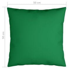 Vidaxl Okrasne blazine 4 kosi zelene 50x50 cm blago