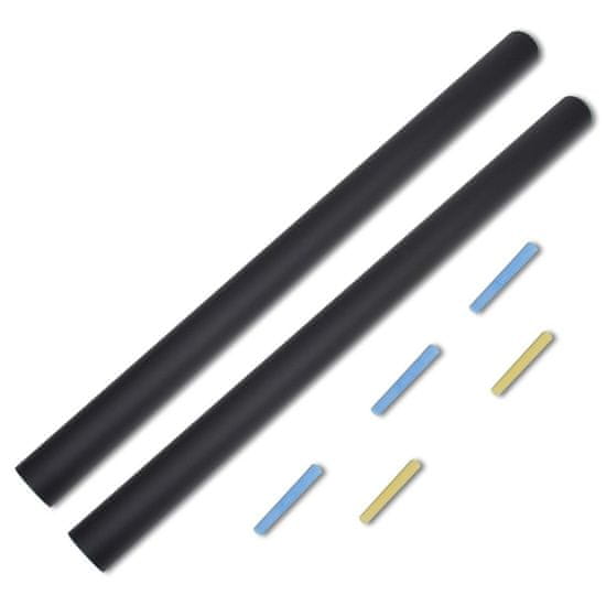 Vidaxl Zidne nalepke za tablo 0,45 x 2 m 2 zvitka s kredo