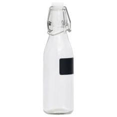Vidaxl Okrogle steklenice z zamaškom, 6 kosov, 250 ml