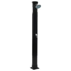 Vidaxl Solarni tuš 196 cm 40 L črne barve