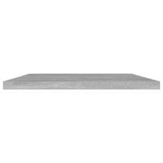 Vidaxl Dodatne police za omaro 4 kosi betonsko sive 60x20x1,5 cm