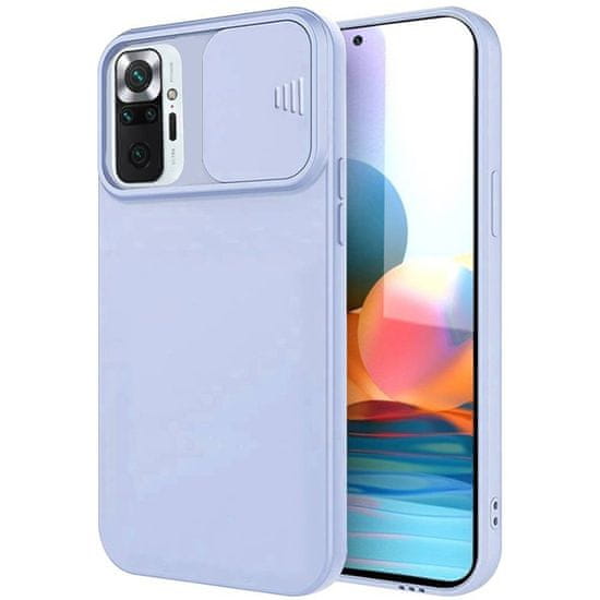 MG Privacy Lens silikonski ovitek za Xiaomi Redmi Note 10, svetlomodro