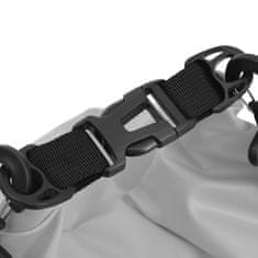 Vidaxl Torba Dry Bag z zadrgo siva 20 L PVC