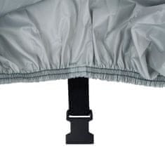Vidaxl Pokrivalo za čoln sivo 605x289 cm