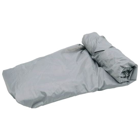 shumee vidaXL Pokrivalo za čoln sivo 660x235x40 cm