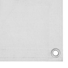 Greatstore Balkonsko platno belo 120x500 cm HDPE