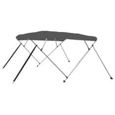 Greatstore Bimini tenda s 4 loki antracitna 243x180x137 cm