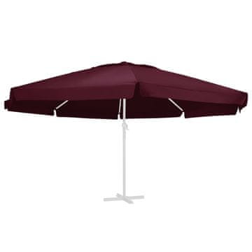 Vidaxl Nadomestna tkanina za zunanji senčnik bordo rdeča 610 cm