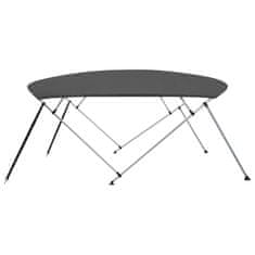 Vidaxl Bimini tenda s 4 loki antracitna 243x(230-244)x137 cm