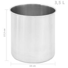 Vidaxl Dozirnik za omake nerjaveče jeklo 2 x 3,5 L