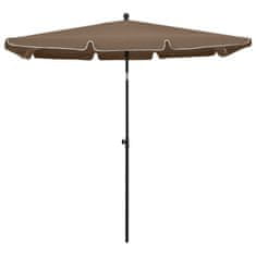 Vidaxl Vrtni senčnik 210x140 cm taupe