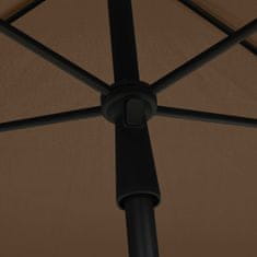 Vidaxl Vrtni senčnik 210x140 cm taupe