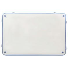 shumee Napihljiva plavajoča deska modra in bela 200x150x15 cm