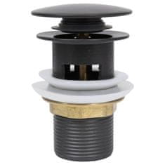 Vidaxl Sifon s funkcijo proti prelivanju siv 6,4x6,4x9,1 cm