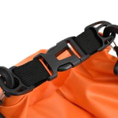 Greatstore Torba Dry Bag z zadrgo oranžna 20 L PVC