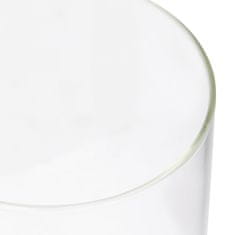 Vidaxl Stekleni kozarci s pokrovi iz bambusa 4 kosi 1200 ml