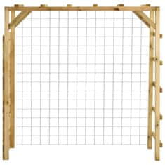 Vidaxl Plezalni okvir z nogometnim golom 170x60x170 cm borovina