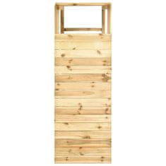 Vidaxl Plezalni okvir z nogometnim golom 170x60x170 cm borovina