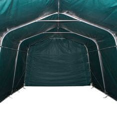 Vidaxl Premični šotor za živino 550 g/m2 3,3x8 m PVC temno zelen