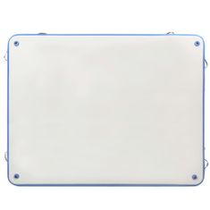 Vidaxl Napihljiva plavajoča deska modra in bela 300x300x15 cm