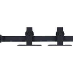 Vidaxl vidaXL Sistem za pritrditev drsnih vrat za pohištvo, ogljikovo jeklo, 122 cm