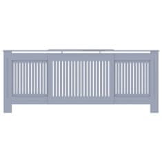 Greatstore Pokrov za radiator MDF siv 205 cm