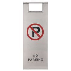 Vidaxl Zložljiv znak za parkiranje nerjaveče jeklo