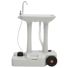 Vidaxl Kamping stojalo za umivanje rok z dispenzerjem 35 L