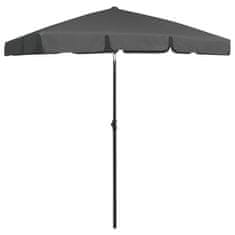 Vidaxl Senčnik za na plažo antraciten 180x120 cm