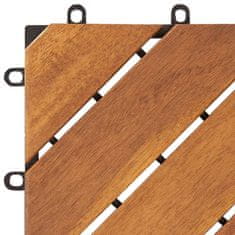 Vidaxl Talne plošče 10 kosov 30x30 cm trden akacijev les