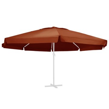 Vidaxl Nadomestna tkanina za zunanji senčnik terakota 610 cm