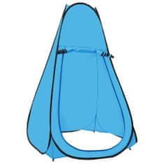Vidaxl Zložljiv šotor za tuširanje moder