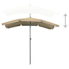 Vidaxl Vrtni senčnik 200x130 cm taupe
