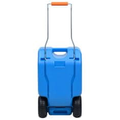 Vidaxl Posoda za vodo na kolesih za kampiranje 25 L modra